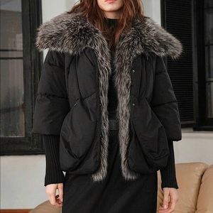 Faux fur glam coat